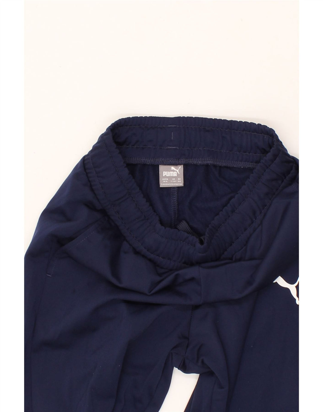 PUMA Boys Tracksuit Trousers Joggers 11-12 Years Navy Blue Polyester Vintage Puma and Second-Hand Puma from Messina Hembry 