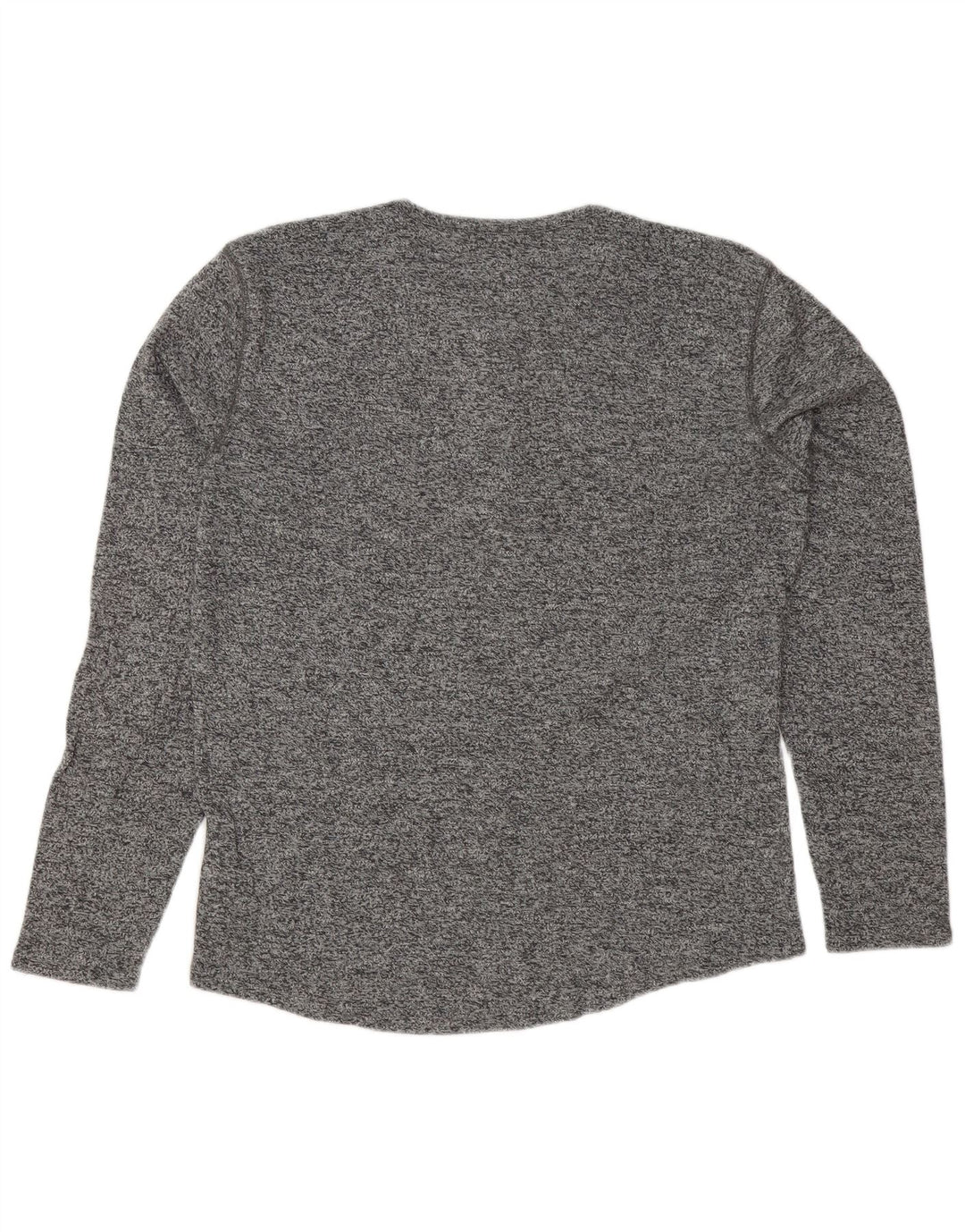 LEVI'S Mens Top Long Sleeve Large Grey Flecked Cotton
