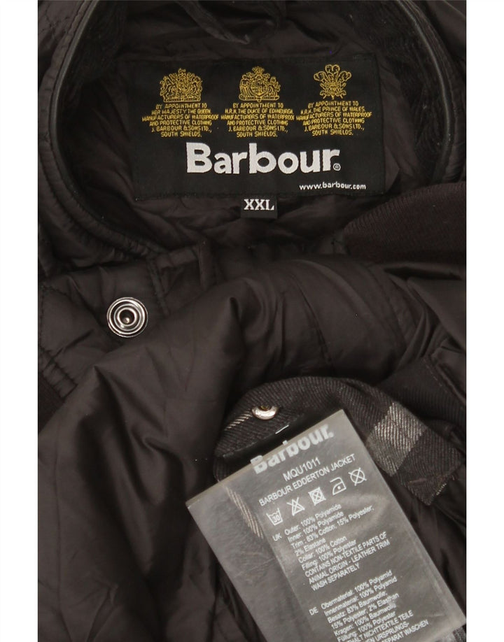 Ανδρικό καπιτονέ μπουφάν Barbour UK 44 2XL Μαύρο Πολυαμίδιο