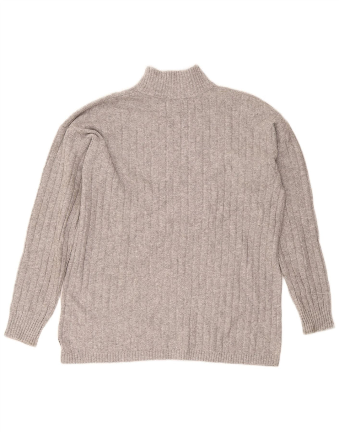 Eddie Bauer Γυναικείο πουλόβερ με ψηλό λαιμό χελώνας UK 14 Medium Grey