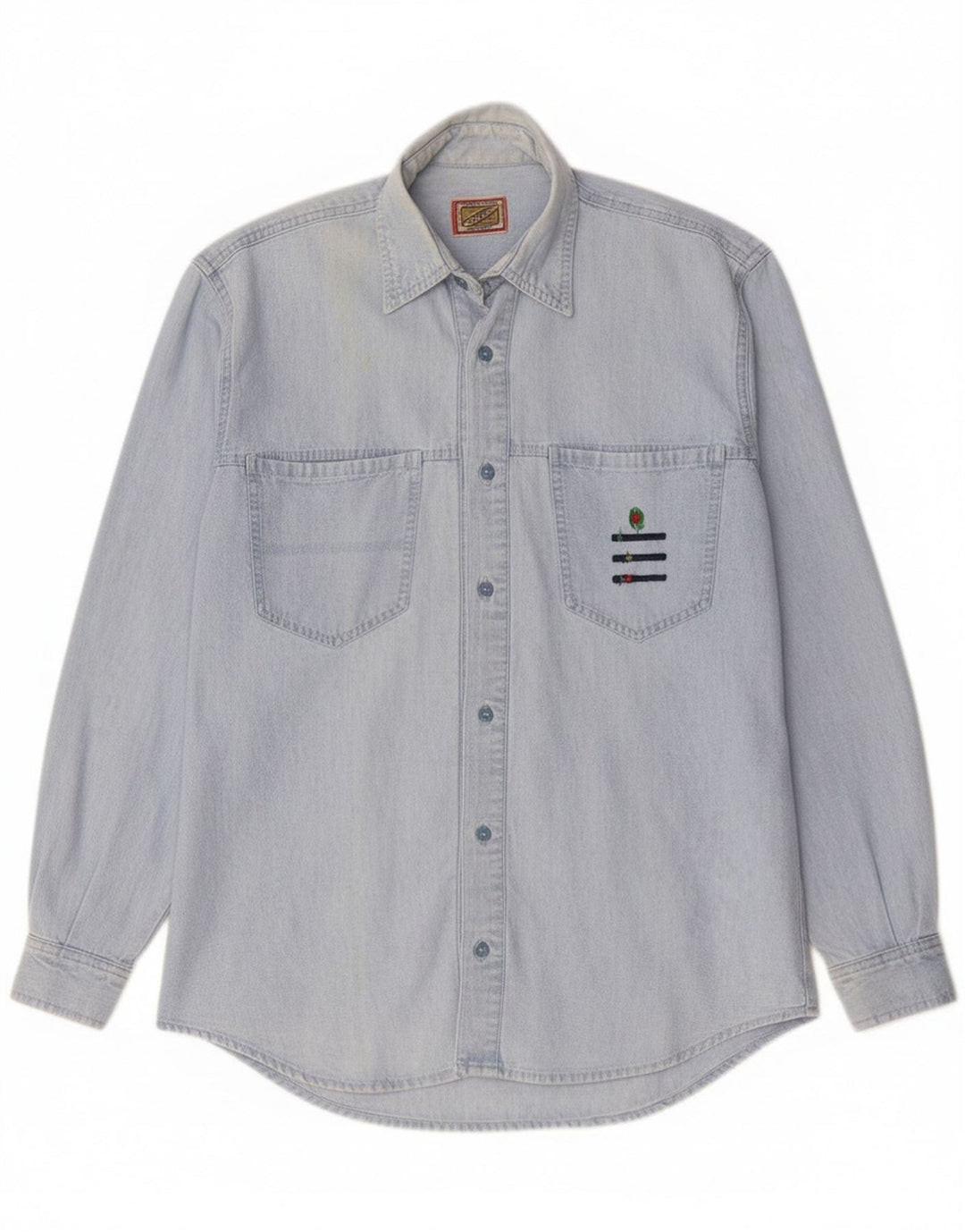 Ανδρικό τζιν πουκάμισο Quarry, μεσαίο μπλε βαμβακερό