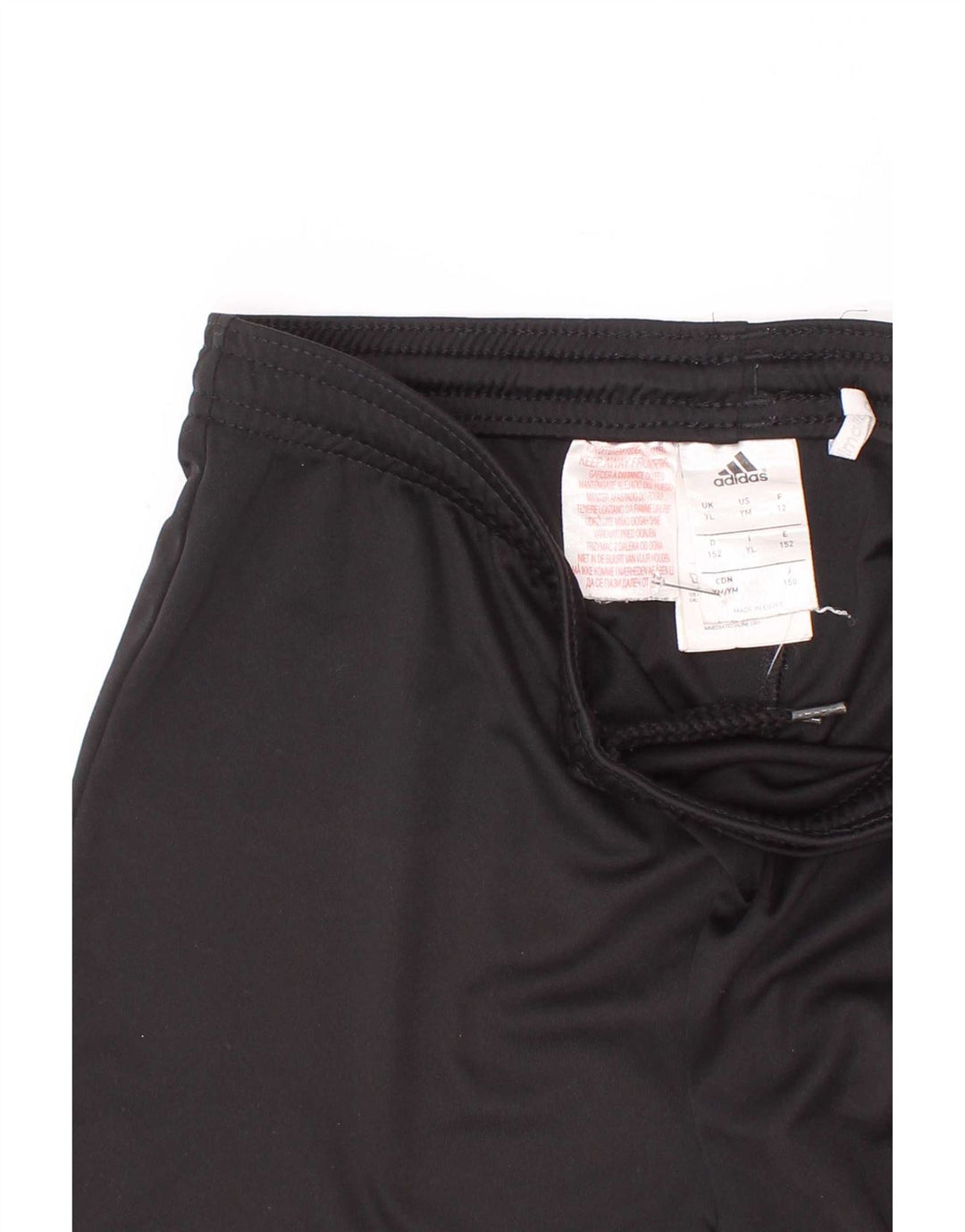 Adidas Boys Climalite σορτς 11-12 ετών μεγάλο μαύρο πολυεστέρα