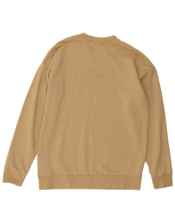 ADIDAS Γυναικείο φούτερ υπερμεγέθη Jumper UK 8 Μικρό μπεζ βαμβακερό