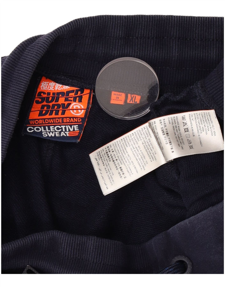 Ανδρικό αθλητικό σορτς Superdry XL Navy Blue Cotton