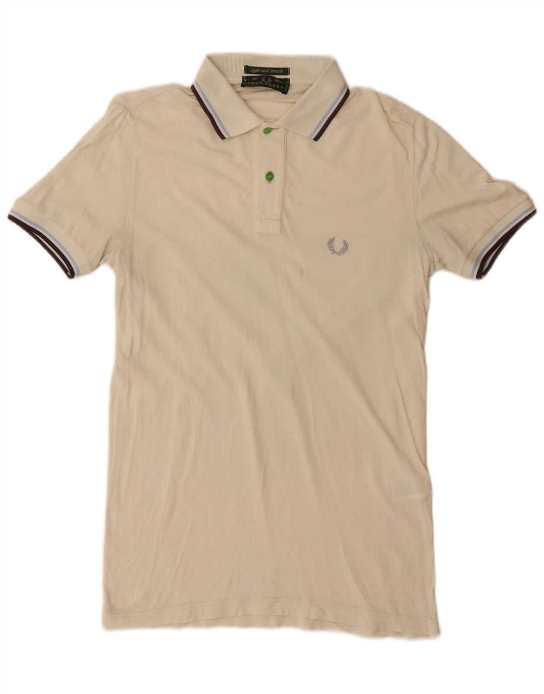 Fred Perry Ανδρικό μπλουζάκι πόλο, μικρό πράσινο ριγέ βαμβακερό