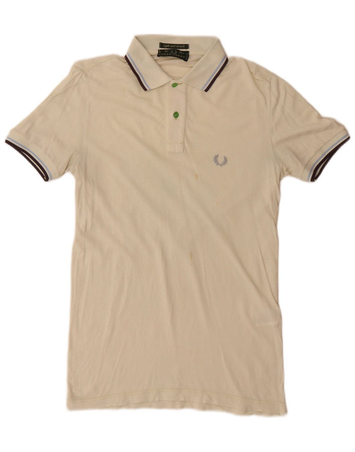 Fred Perry Ανδρικό μπλουζάκι πόλο, μικρό πράσινο ριγέ βαμβακερό
