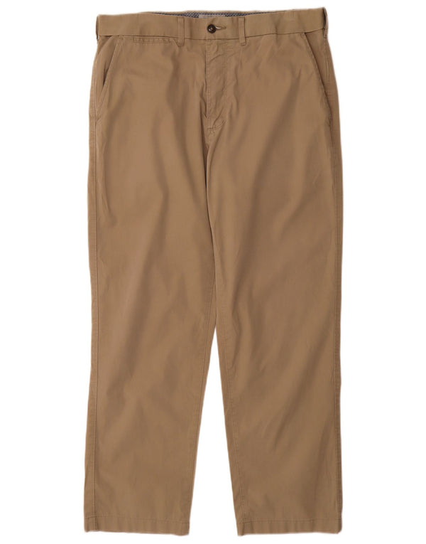 Marks & Spencer Ανδρικό κανονικό παντελόνι Chino W34 L29 Μπεζ βαμβακερό