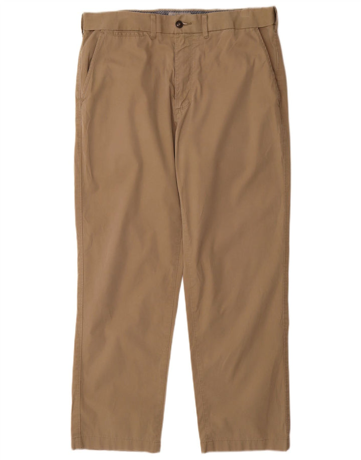 Marks & Spencer Ανδρικό κανονικό παντελόνι Chino W34 L29 Μπεζ βαμβακερό