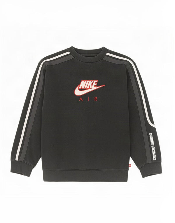 Γραφικό φούτερ Nike Boys Jumper 12-13 ετών μεγάλο μαύρο βαμβακερό