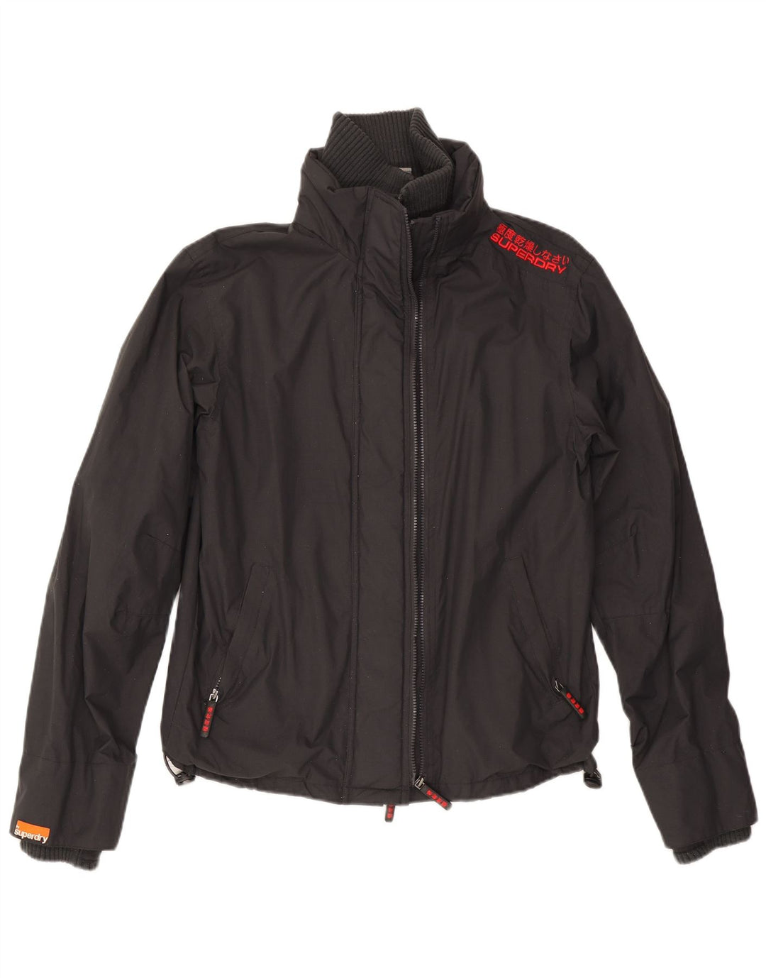 Γυναικείο Μπουφάν SUPERDRY Windbreaker UK 18 XL Μαύρο νάιλον