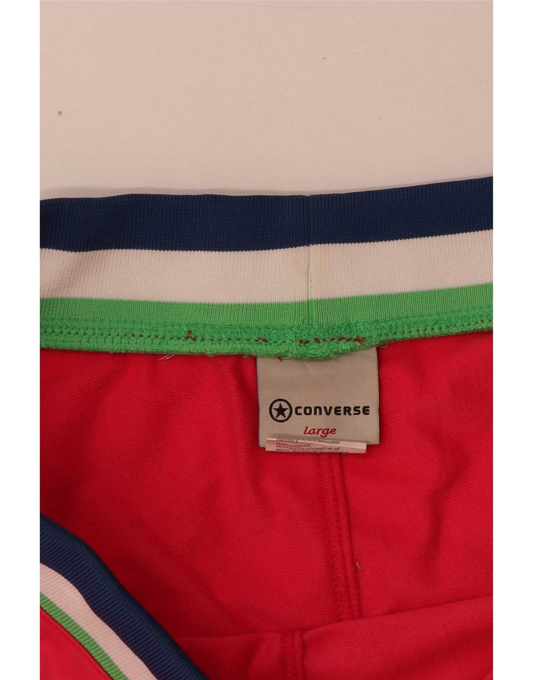 Γυναικείο αθλητικό σορτς Converse UK 14 μεγάλο ροζ ριγέ πολυεστέρα