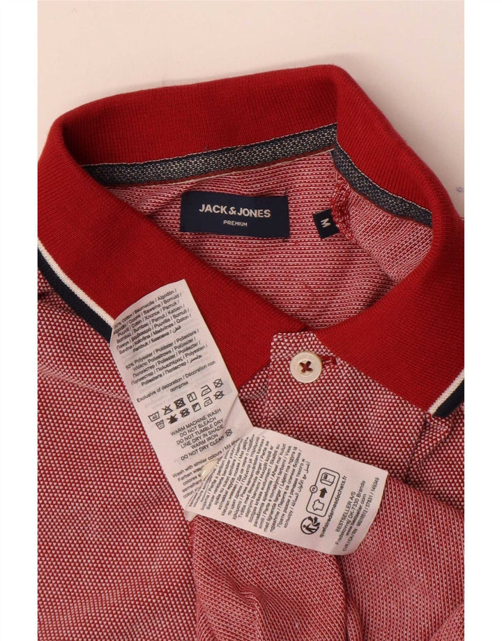 Ανδρικό μπλουζάκι πόλο Jack & Jones, Βαμβακερό με μεσαία κόκκινα στίγματα