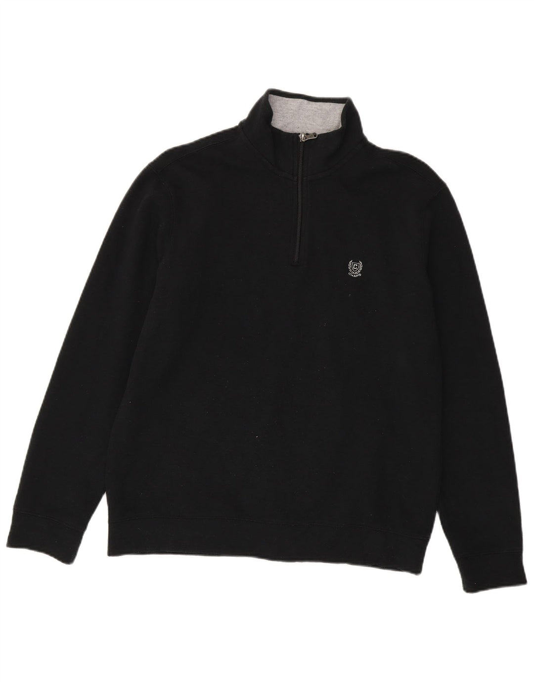 Chaps Γυναικείο Φούτερ με φερμουάρ, Jumper UK 16 μεγάλο μαύρο βαμβακερό