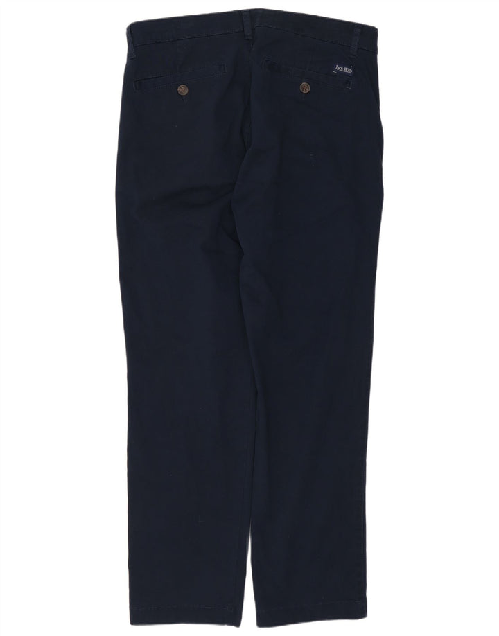 JACK WILLS Ανδρικό παντελόνι Chino με καρφίτσα W32 L29 Μπλε βαμβακερό