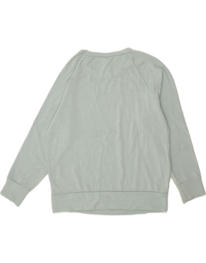 EDDIE BAUER Womens Sweatshirt Jumper UK 14 Medium Blue Polyester Vintage Eddie Bauer and Second-Hand Eddie Bauer from Messina Hembry 