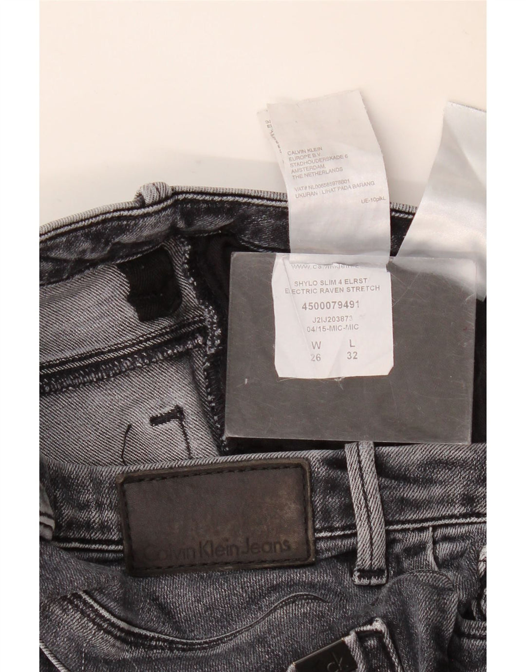 Calvin Klein Γυναικείο Slim Jeans W26 L29 Γκρι βαμβακερό