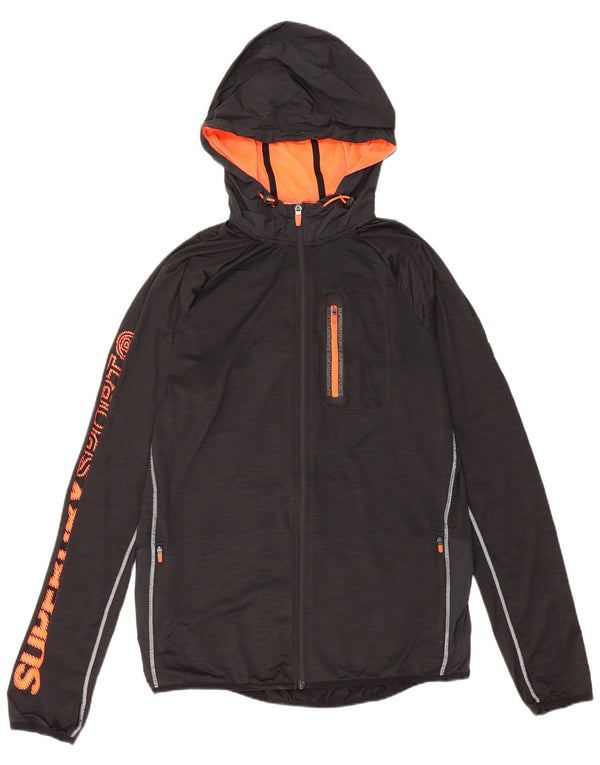 Superdry Ανδρική αθλητική φόρμα με γραφική φόρμα Top Jacket Large Μαύρο