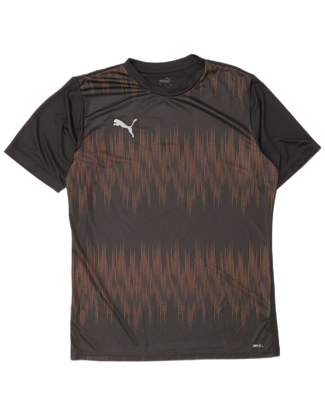 Ανδρικό T-Shirt Puma Τοπ μεσαίο μαύρο γεωμετρικό πολυεστέρα
