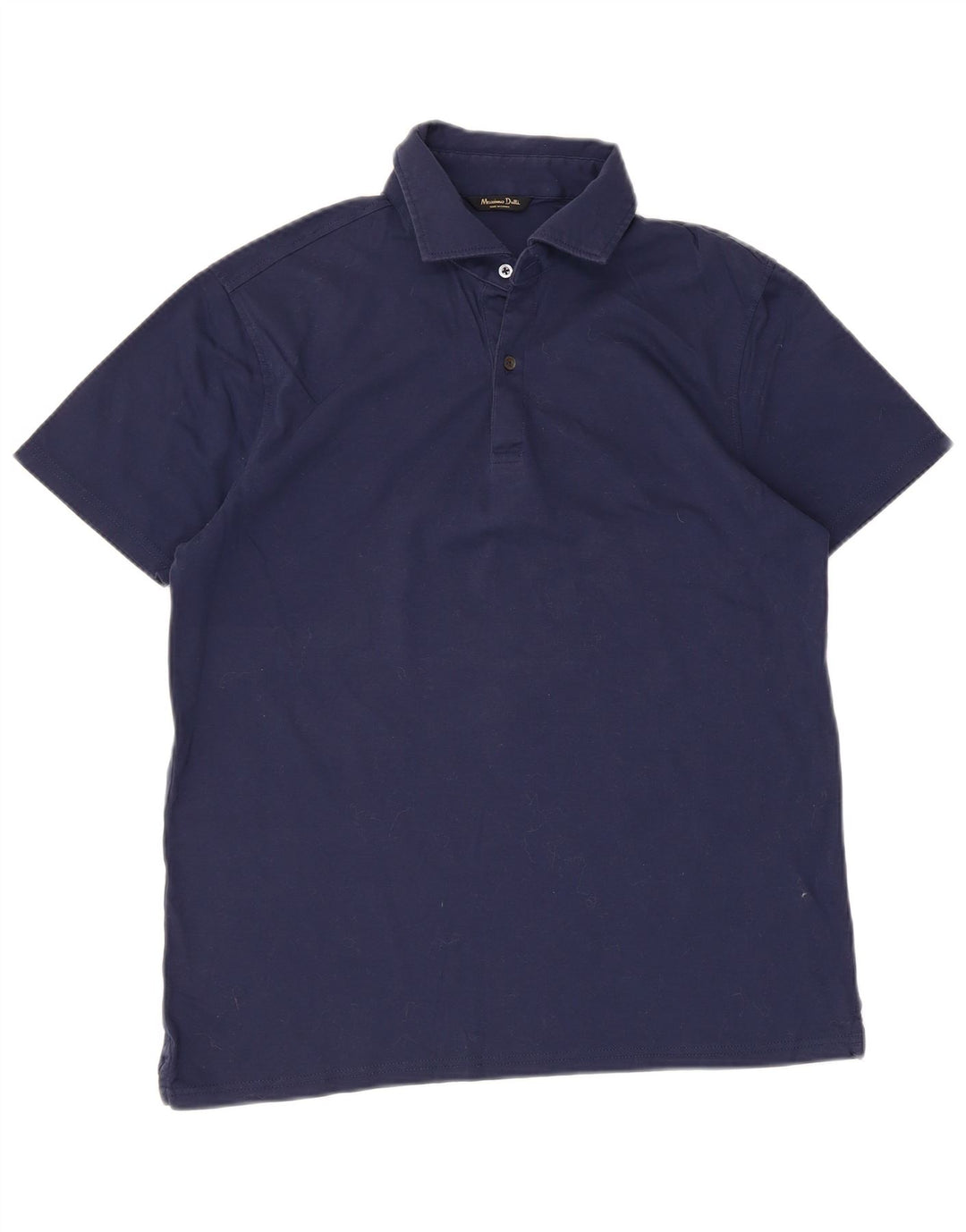 Ανδρικό πουκάμισο πόλο Massimo Dutti μεγάλο μπλε ναυτικό