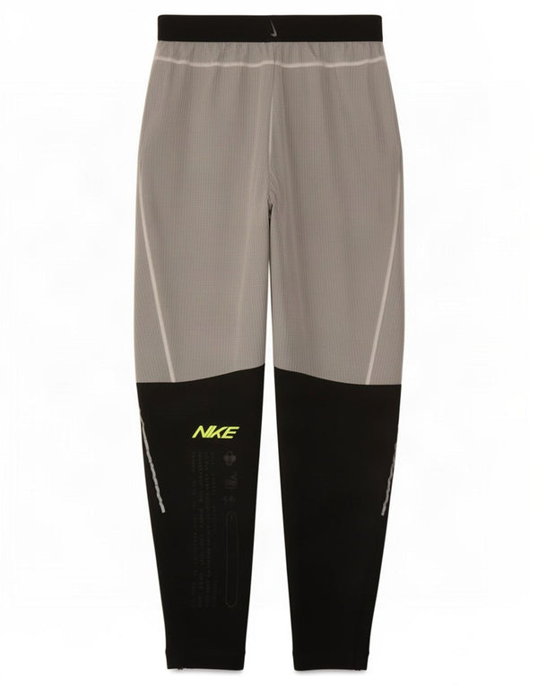 Nike Mens Dri Fit Graphic Tracksuit Trousers Small Grey Colourblock