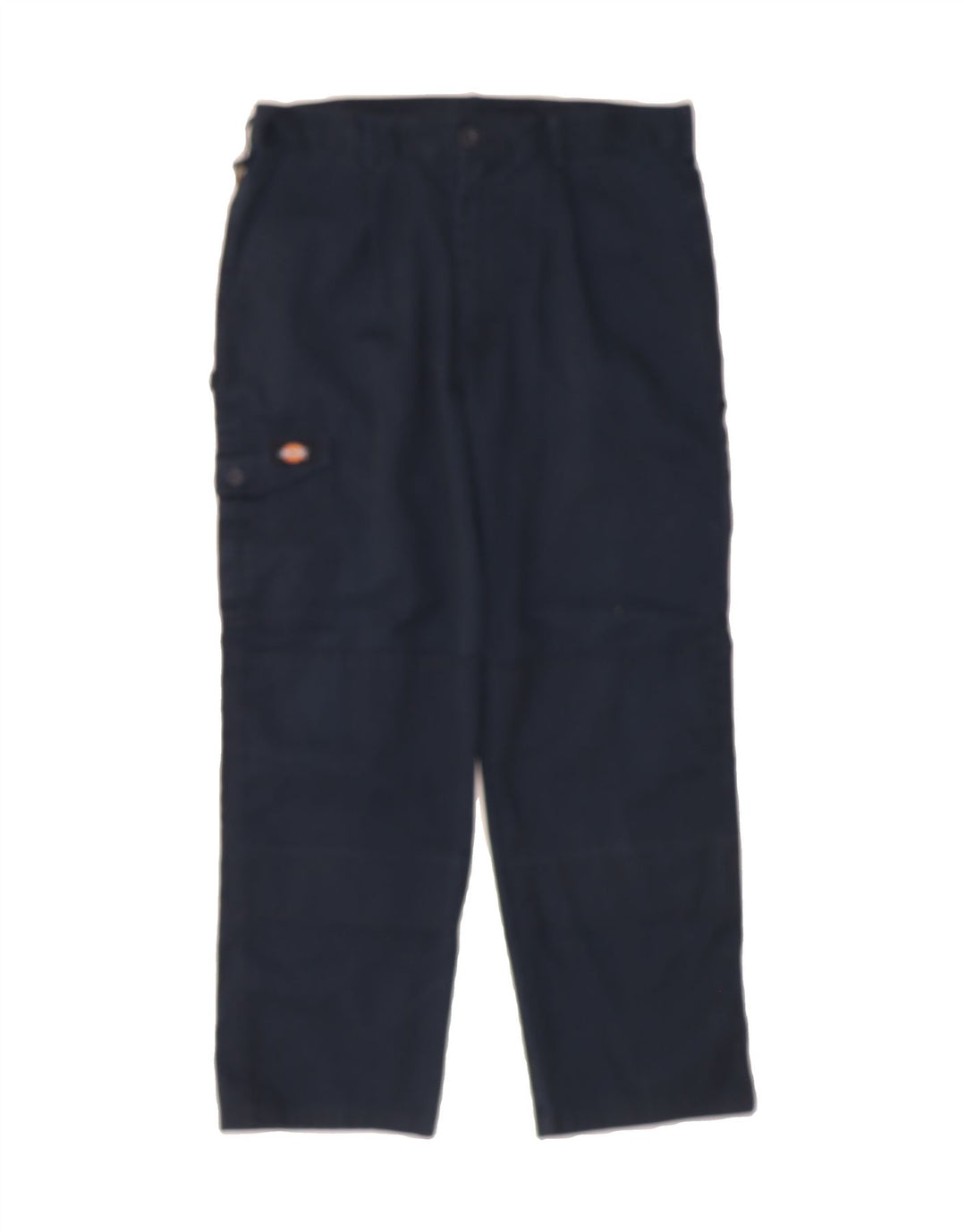 DICKIES Mens Straight Cargo Trousers W36 L29 Navy Blue Polyester Vintage Dickies and Second-Hand Dickies from Messina Hembry 