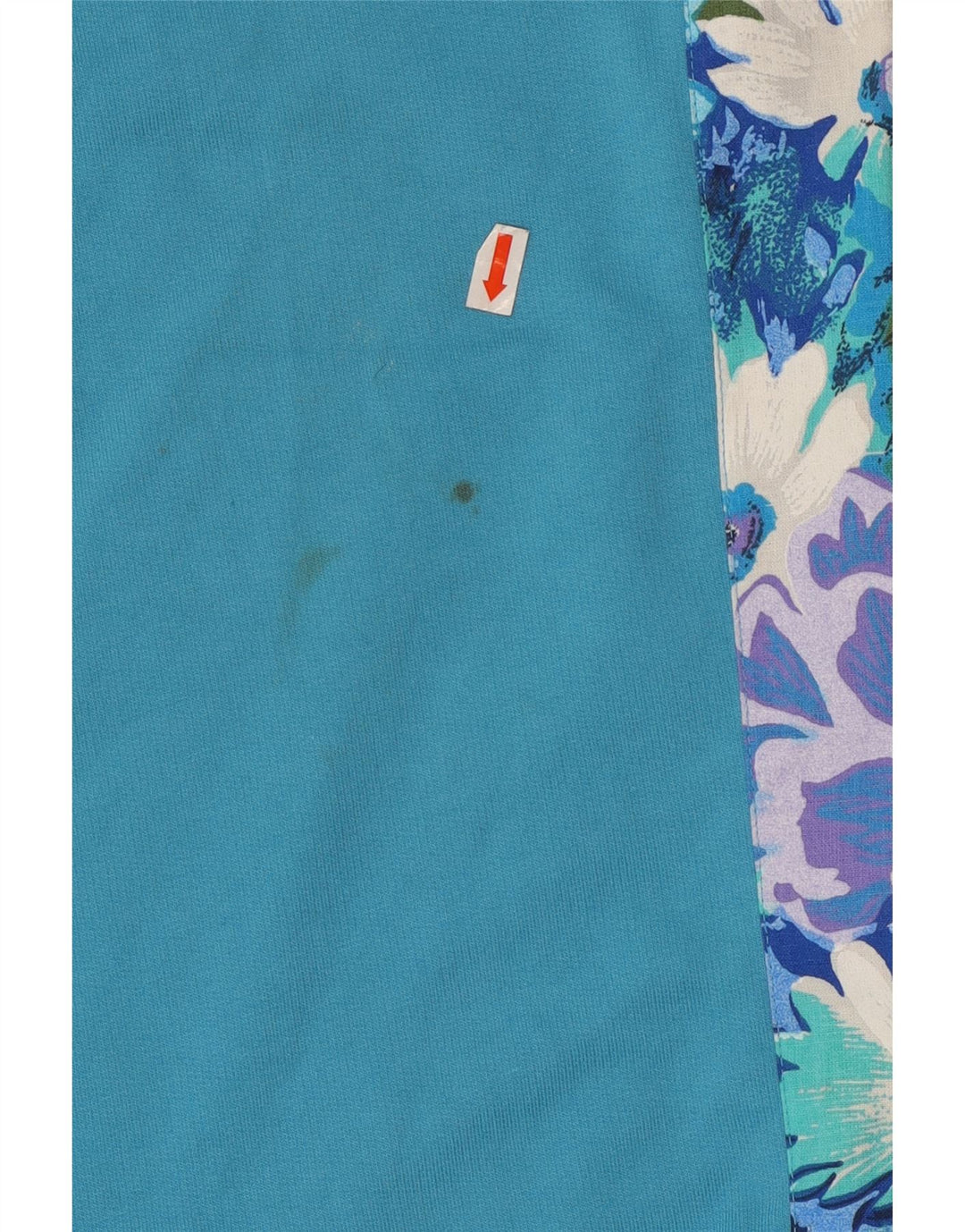 VINTAGE Γυναικεία Ολόσωμη φόρμα UK 14/16 Large Blue Floral Polyester