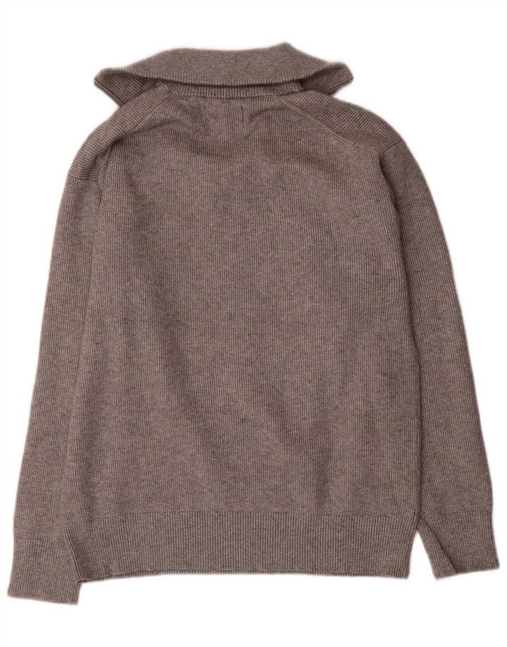 Ανδρικό πουλόβερ με φερμουάρ Jack Wills Μικρό γκρι βισκόζη