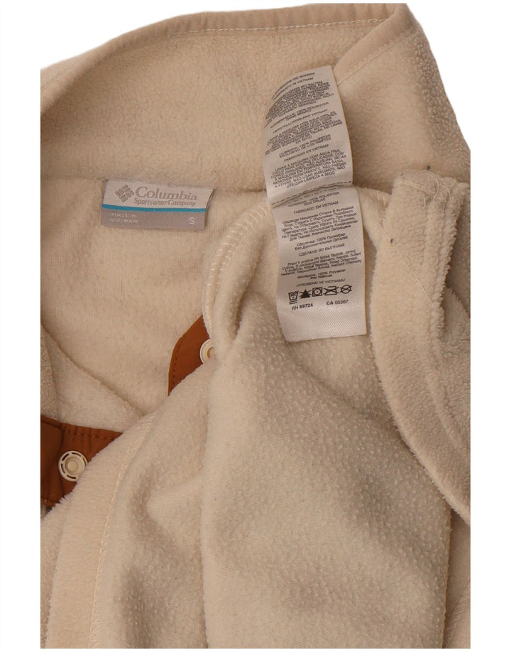 Columbia γυναικείο λαιμό με κουμπιά Fleece, UK 10 Small Off White Polyester