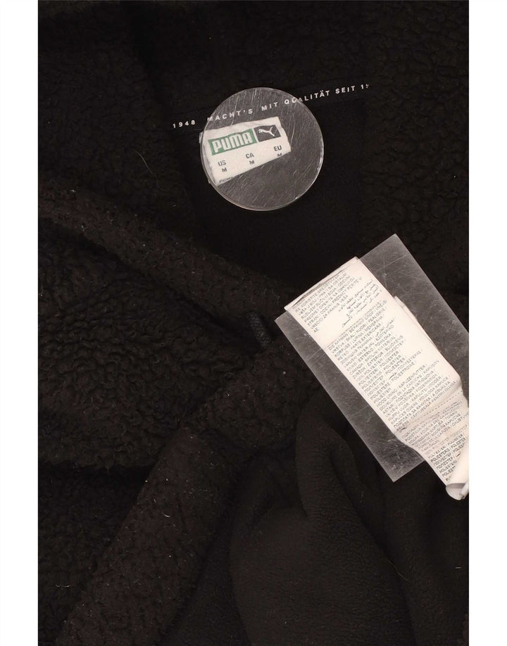Puma Ανδρική κουκούλα Fleece Jumper Μεσαίο μαύρο πολυεστέρα