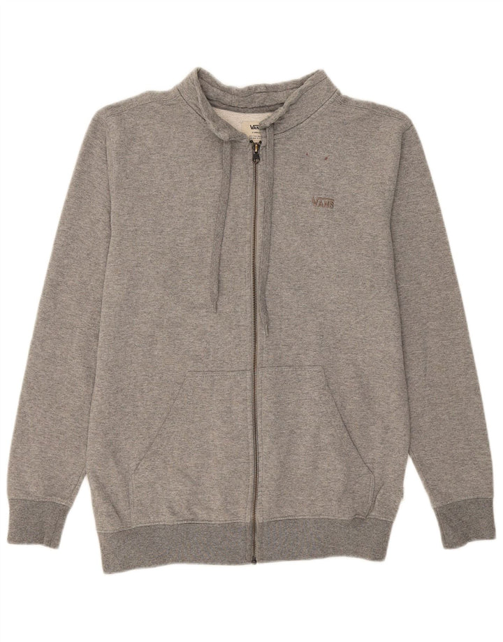 VANS Mens Off The Wall Tracksuit Top Jacket XS Grey Cotton