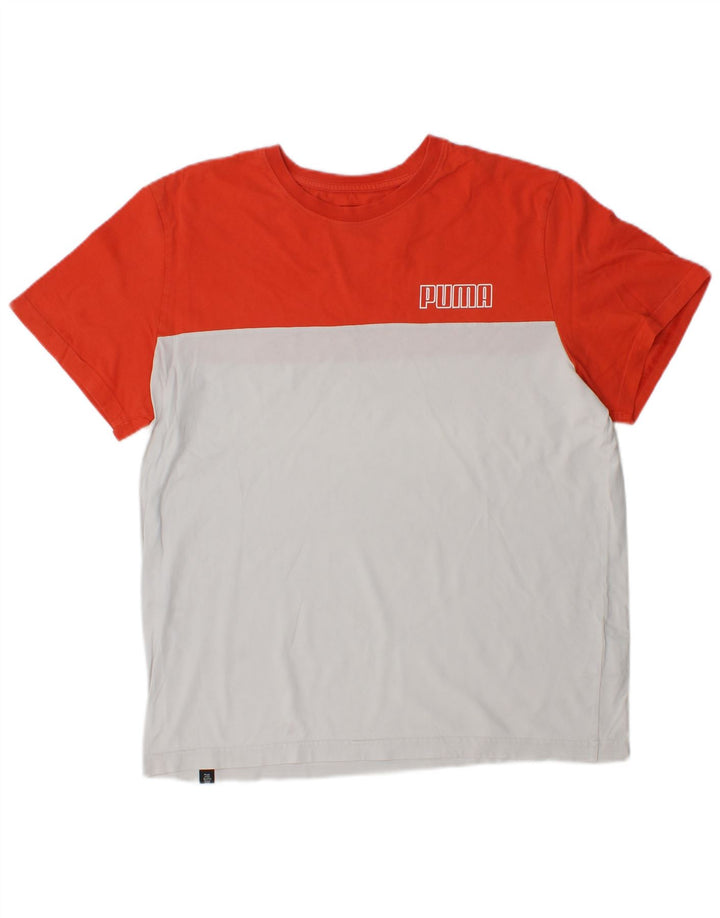 Ανδρικό T-Shirt PUMA Μπλουζάκι μεσαίο λευκό βαμβακερό