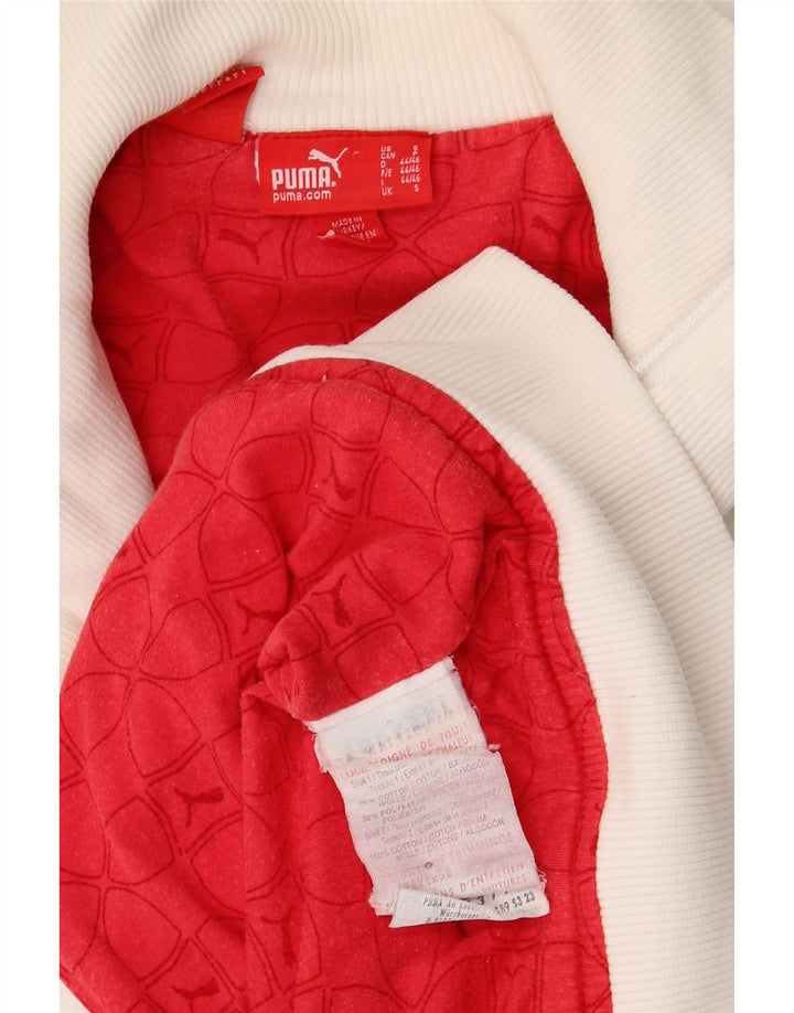 Ανδρική αθλητική φόρμα Puma Μπουφάν Μικρό λευκό βαμβακερό