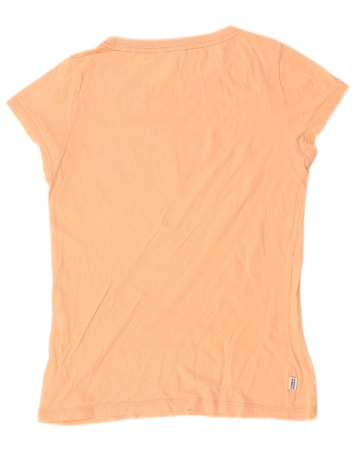 Γυναικείο γραφικό μπλουζάκι Franklin Marshall Top UK 10 Small Beige