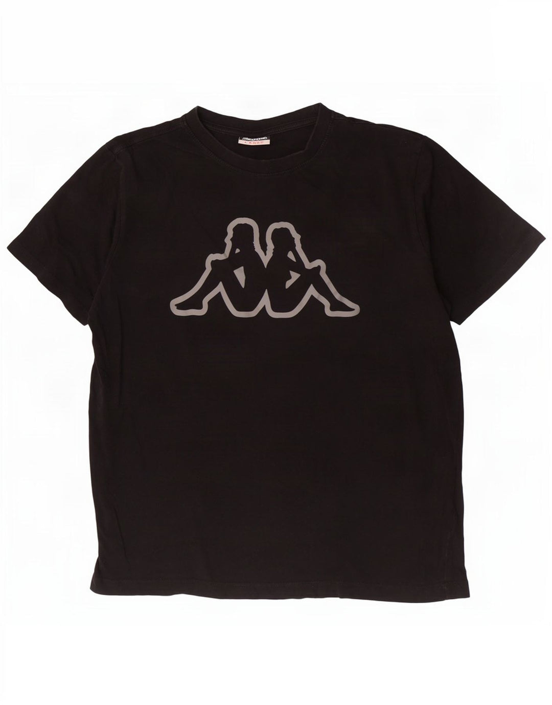 Ανδρικό γραφικό T-Shirt Kappa Top Large Μαύρο Βαμβακερό
