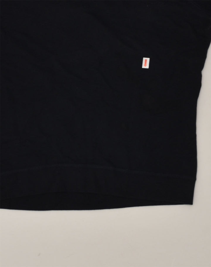 HOLLISTER Womens Graphic Hoodie Jumper UK 6 XS Black Cotton | Vintage Hollister | Thrift | Second-Hand Hollister | Used Clothing | Messina Hembry 