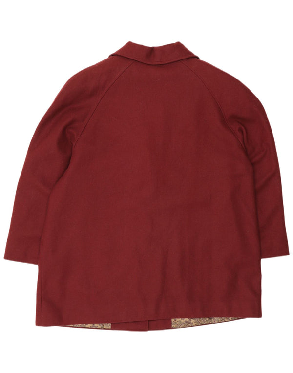 Vintage γυναικείο μπουφάν μπλέιζερ 3/4 μανίκι IT 49 XL μπορντό