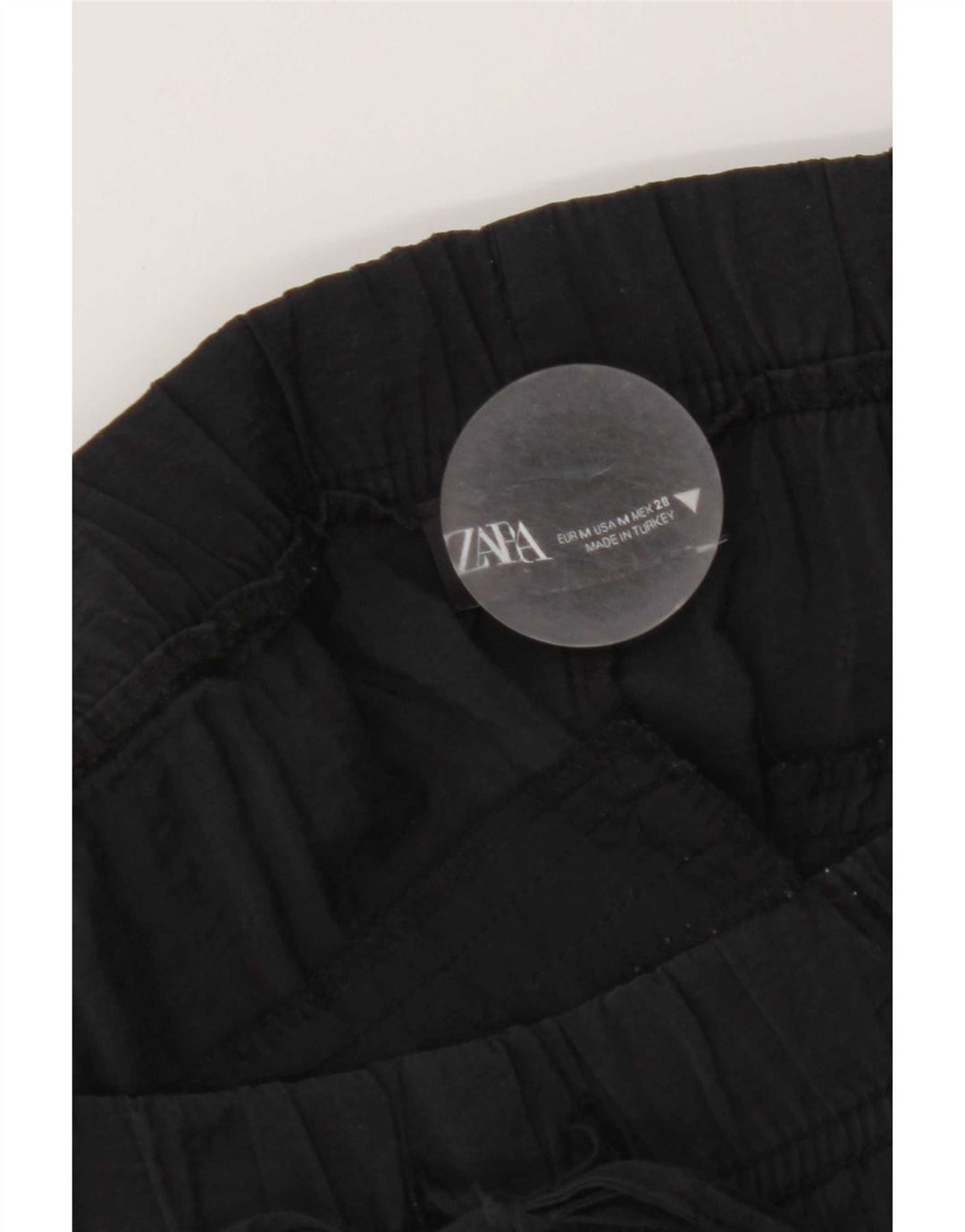 Zara Γυναικείο ίσιο κομμένο παντελόνι Medium W28 L25 Μαύρο