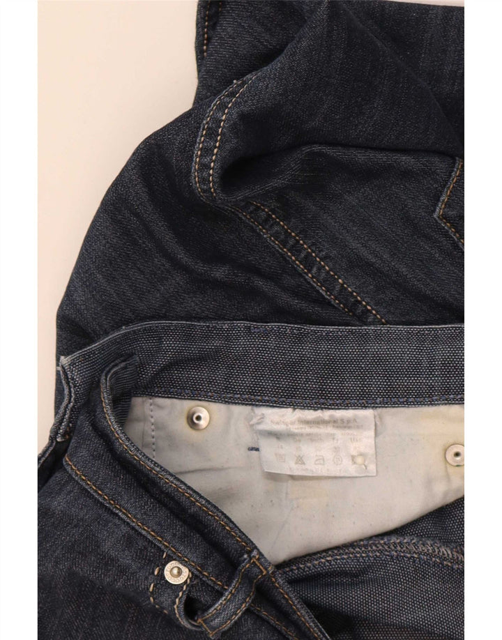 Roccobarocco Γυναικείο ίσιο τζιν W32 L29 Navy Blue Cotton