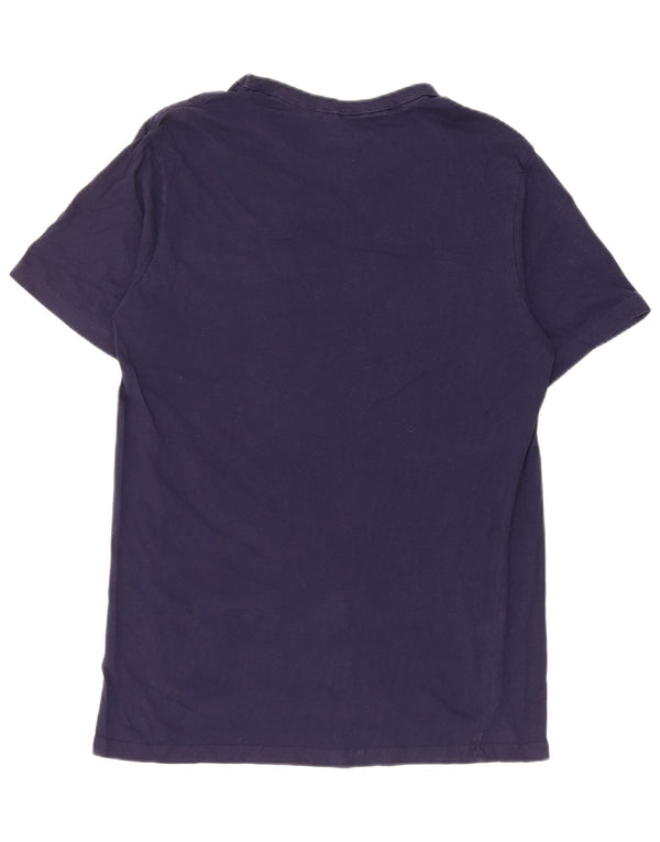 Champion Ανδρικό γραφικό T-Shirt Top Small Navy Blue από βαμβάκι