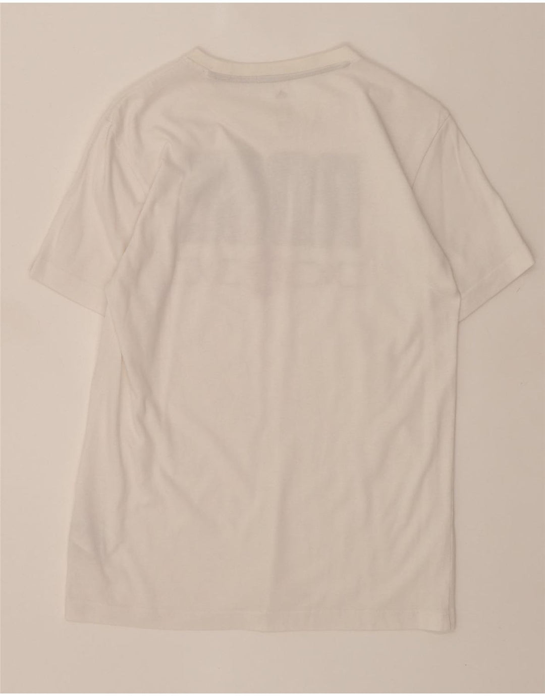 ADIDAS Mens Graphic T-Shirt Top Small White Cotton Vintage Adidas and Second-Hand Adidas from Messina Hembry 