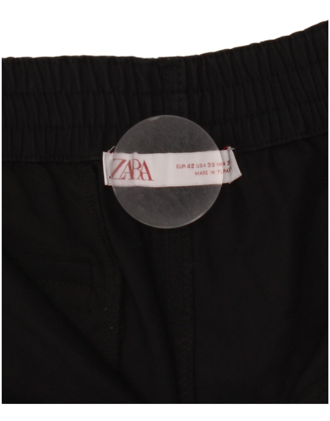 Zara Ανδρικό σορτς Cargo EU 42 Large W32 Μαύρο βαμβακερό