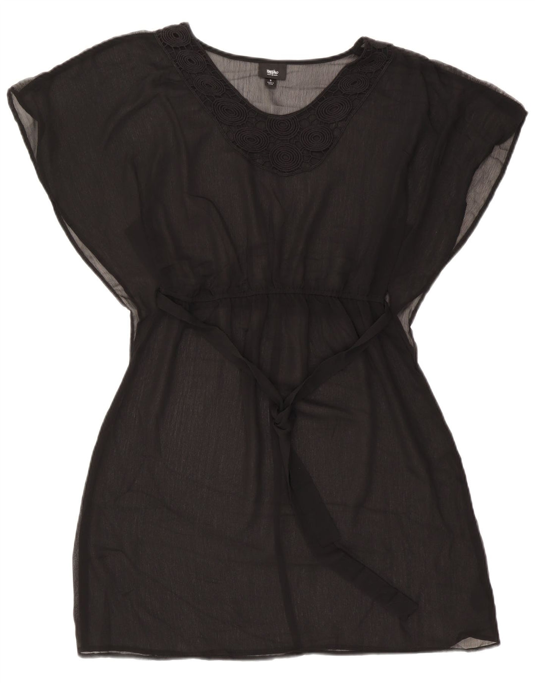 Mossimo Γυναικείο φόρεμα παραλίας UK 10 Small Black Polyester