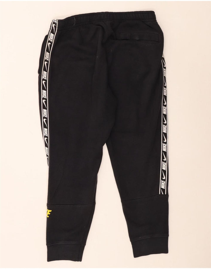 Ανδρική φόρμα γυμναστικής γραφική Nike, Joggers, μεσαίο μαύρο βαμβακερό
