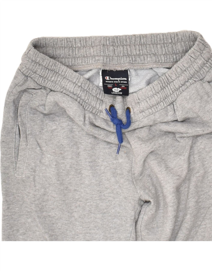 CHAMPION Boys Tracksuit Trousers Joggers 11-12 Years Grey Cotton | Vintage Champion | Thrift | Second-Hand Champion | Used Clothing | Messina Hembry 