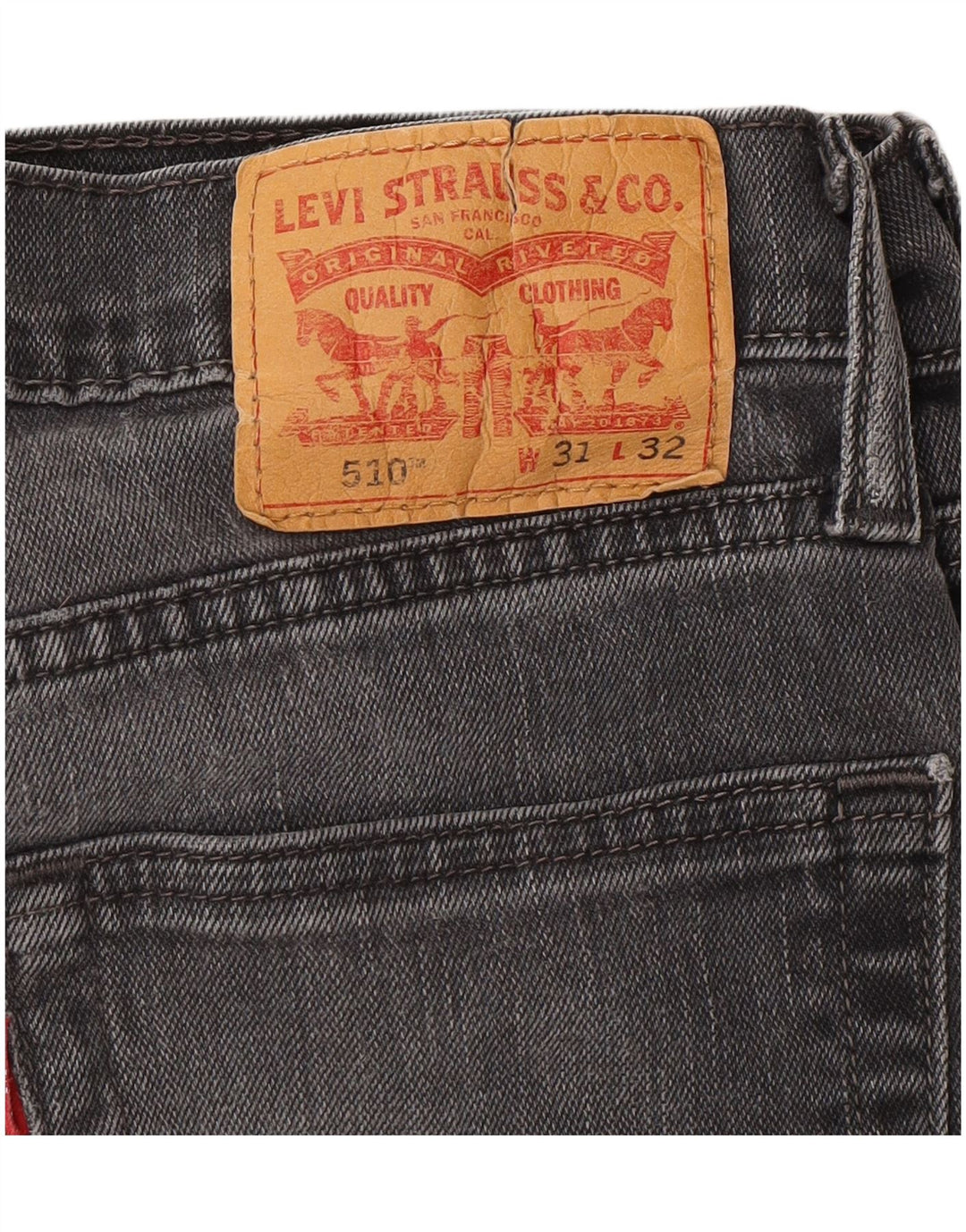 LEVI'S Ανδρικό 510 Skinny Jeans W31 L32 Γκρι βαμβακερό