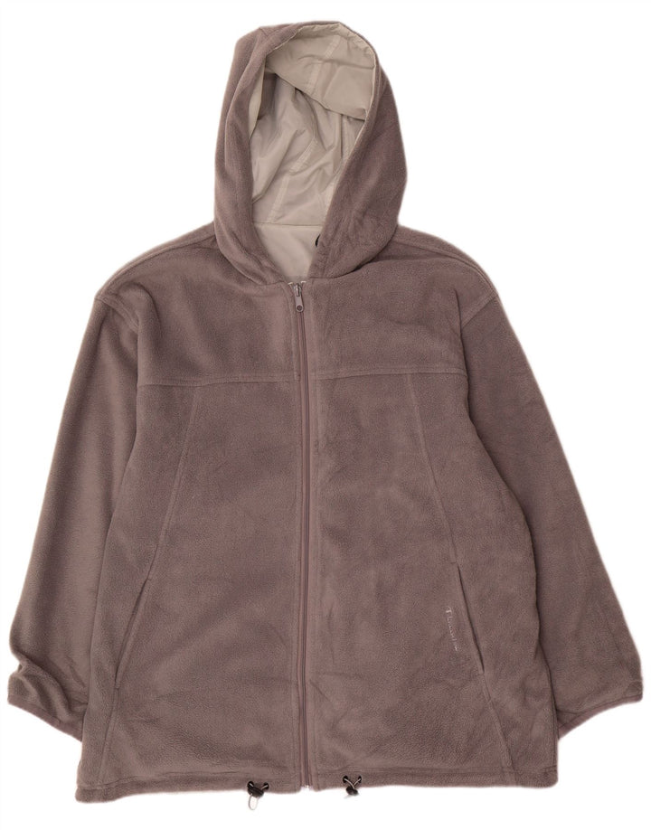 Ανδρικό Champion Hooded Reversible Fleece Jacket UK 44 2XL Grey Polyester