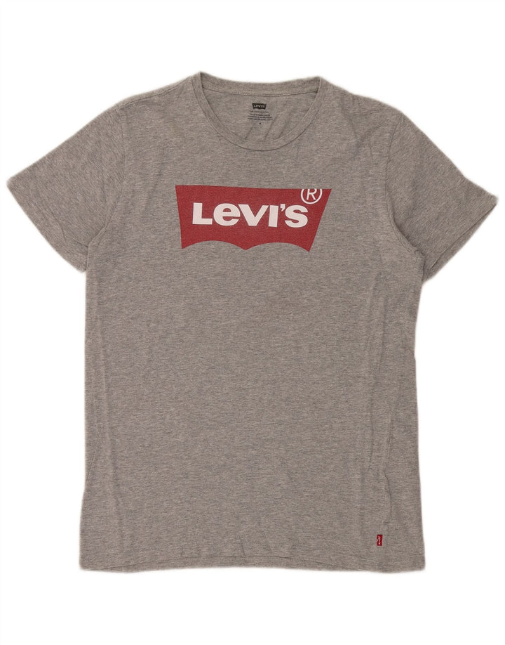 Ανδρικό γραφικό T-Shirt Levi's Top Μεσαίο Γκρι Βαμβακερό
