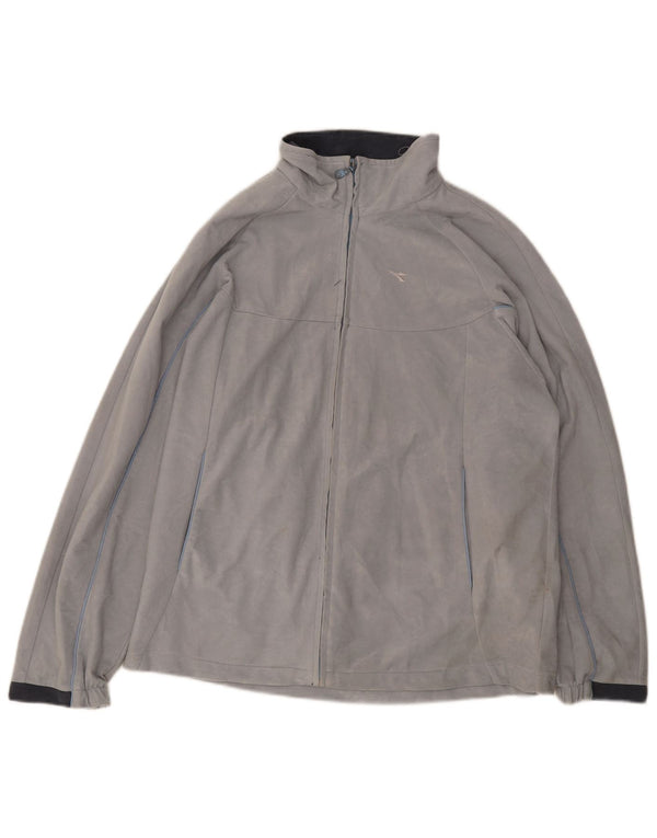 Γυναικεία αθλητική φόρμα Diadora Top Jacket UK 14 Large Grey Polyester