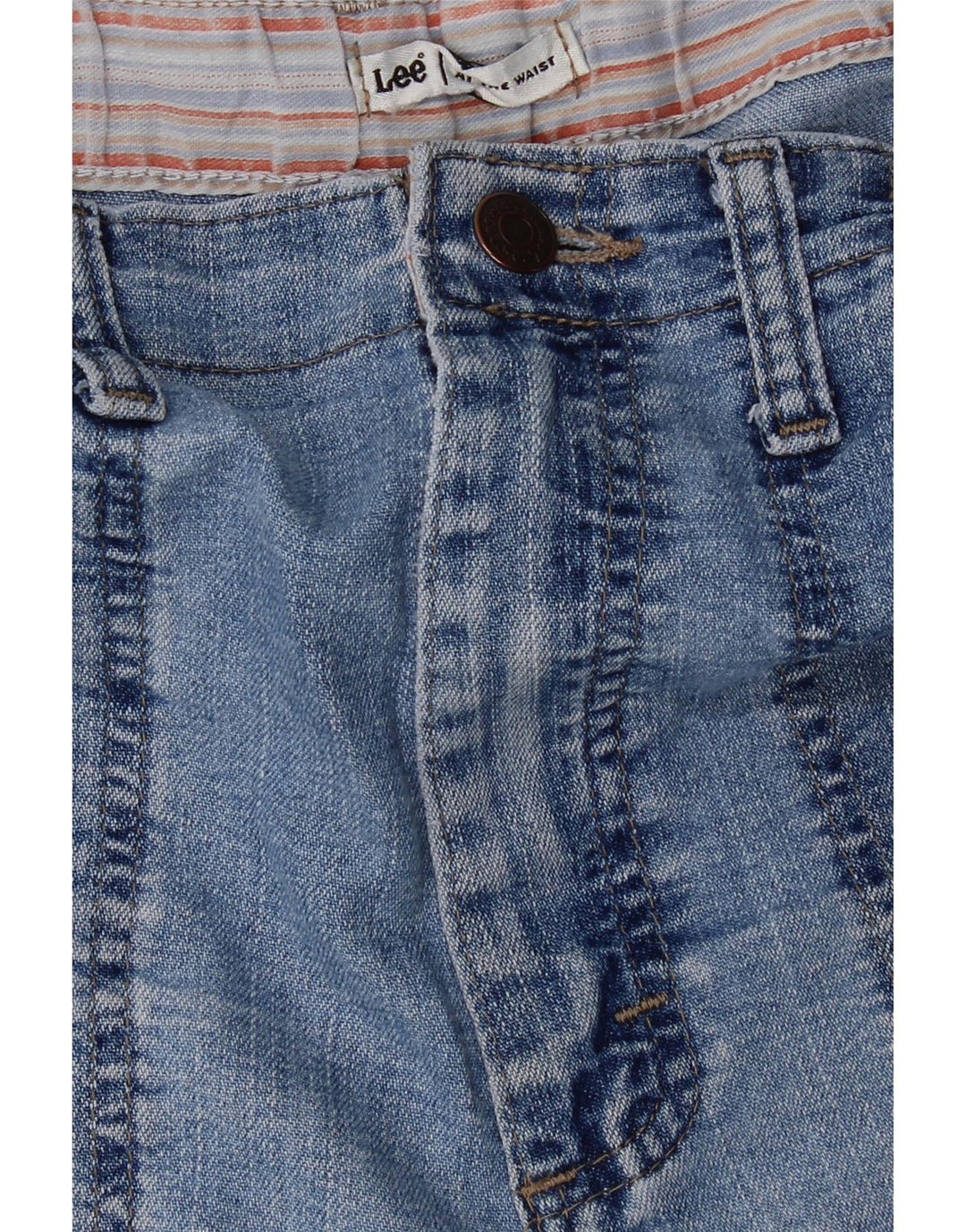 LEE Womens Denim Shorts W30 Medium Blue