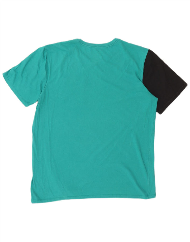 Ανδρικό T-Shirt Nike Dri Fit Top Large Turquoise Colourblock